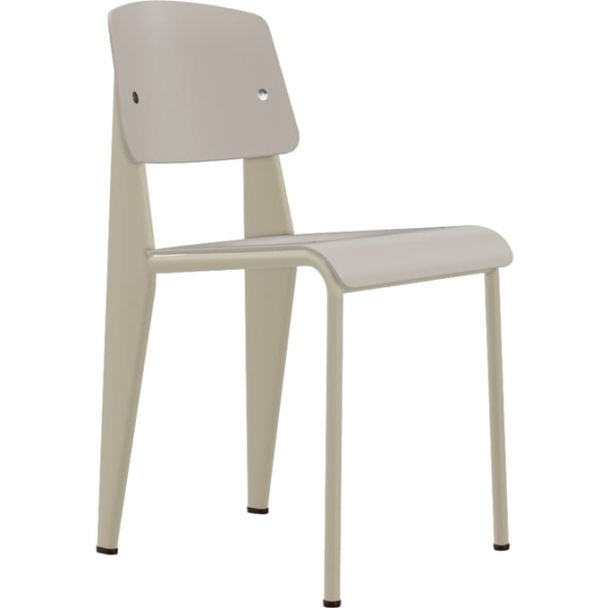 Vitra - Standard SP stoel - Prouvé Blanc Colombe (écru) - warmgrijs - beige