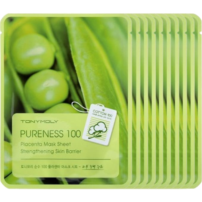 Tonymoly - Pureness 100 Mask Sheet - Placenta (10elk) Set
