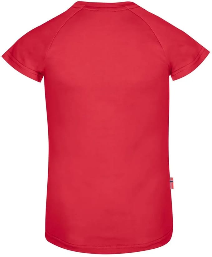 Trollkids Senja T-shirt Met Korte Mouwen Rood 128 cm Meisje