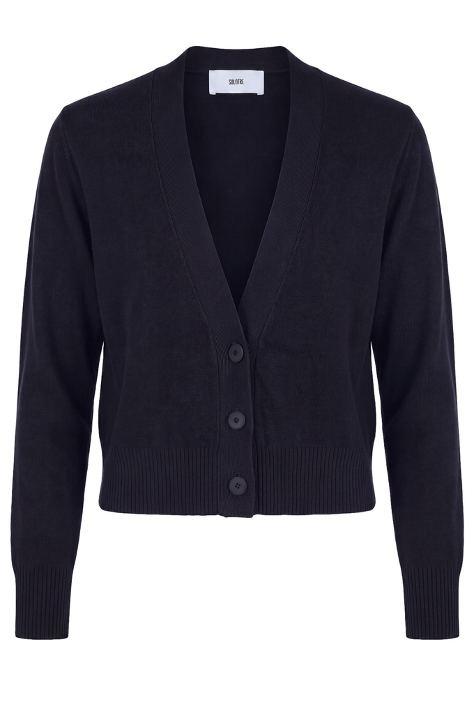 Solotre - Cardigan - 480500 - zwart
