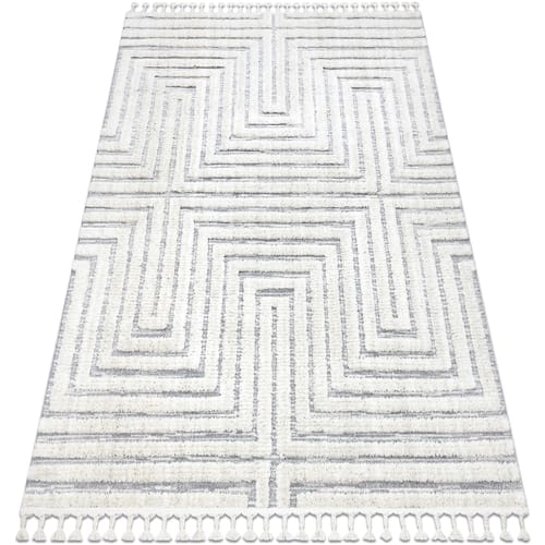 Kleden Rugsx Tapijt SEVILLA Z788A Labirynt, Grieks wit / 80x150 cm