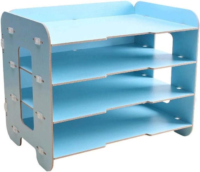 Dossier Organizer - Bureau Sorter - Bureau Opruimen - Houten Constructie - 32.5 x 21 x 27cm - C
