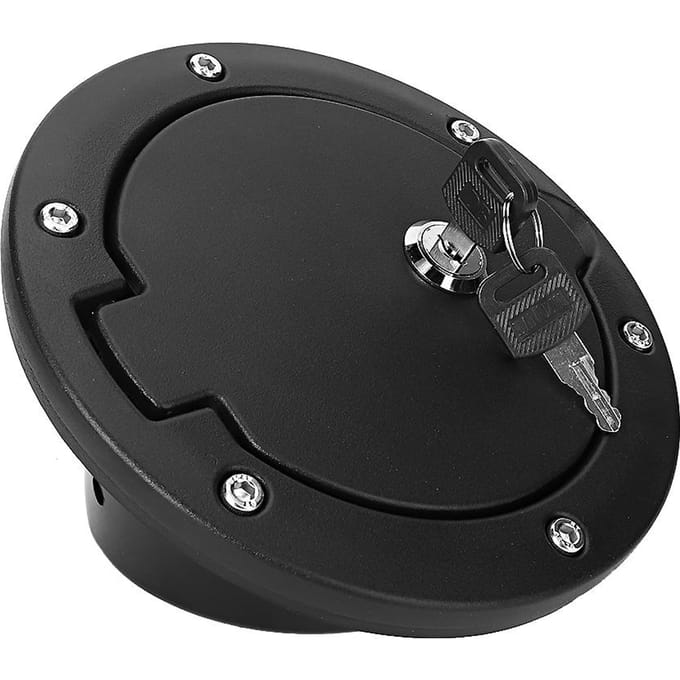Brandstoftank Dopdeksel met Slot Past voor Jeep Wrangler JK 2007 2017 black