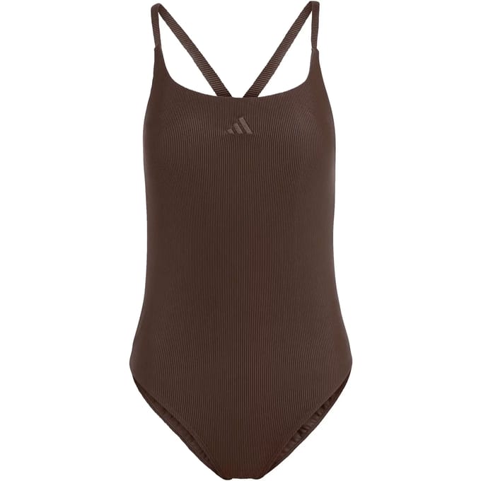 Adidas Performance 3-Stripes High Neck 2-Way Straps Peachsoft Badpak - Dames - Zwart