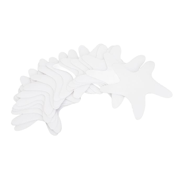 20 stuks Antislip Douchestickers Veiligheids Badstickers Zeester Transparant Antislip Douchevloer white
