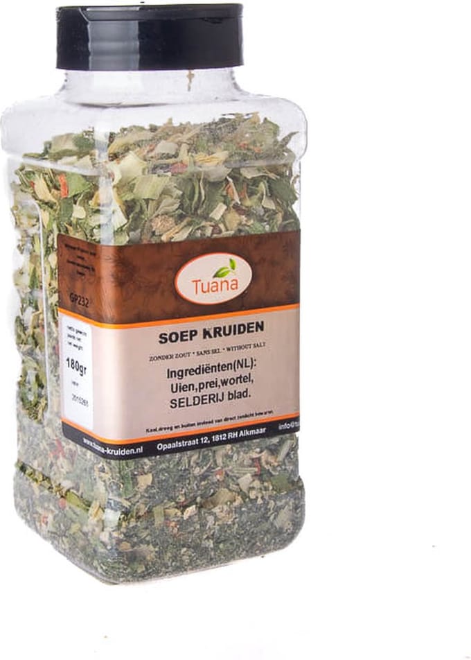 Tuana Kruiden - Soep Kruiden - Strooibus 180 Gram - Tuanashop - GP-S-0011