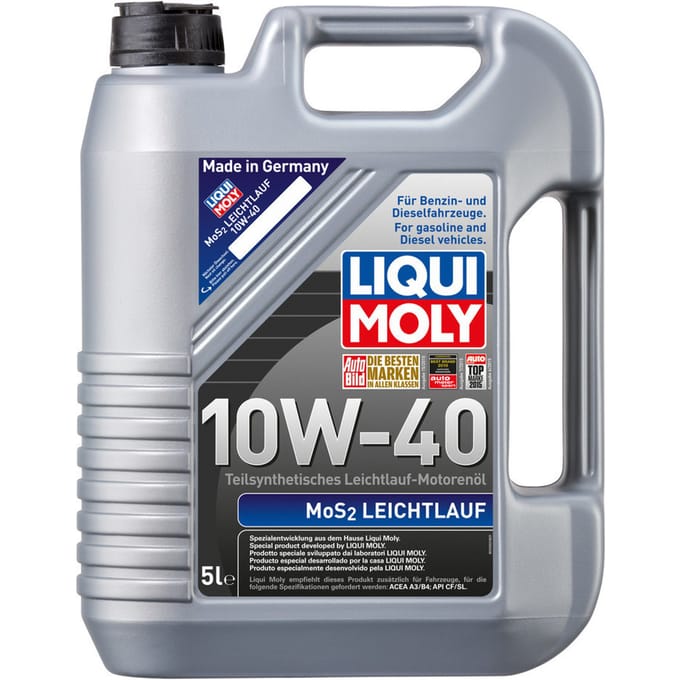Liqui Moly MoS2 Leichtlauf 10w40 Motorolie 5 liter