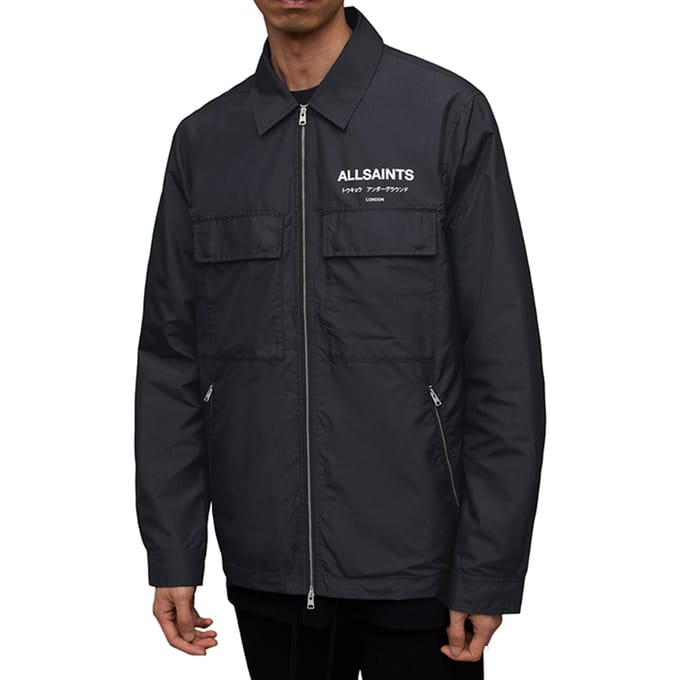 AllSaints Zito Jacket Ink Blue Taglia: M | Giacche leggere Outlet | Uomo | Blu