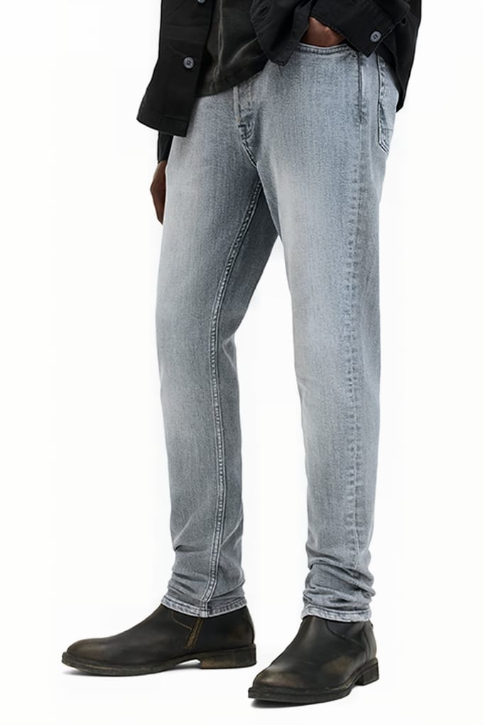 AllSaints Cigarette Grey Größe: W28L32 | Slim Jeans Outlet | Herren | Grau
