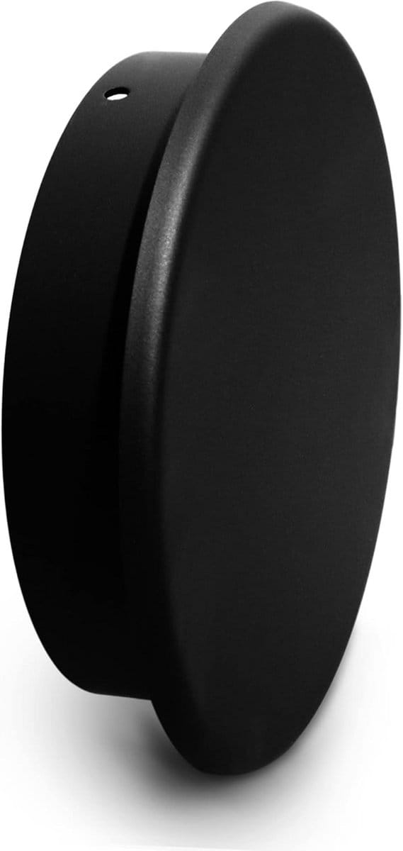 Blinde kap voor rookkanaal - Diameter 200 mm - Zwart