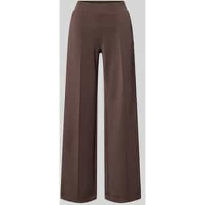 Straight fit stoffen broek met modal-aandeel model 'Olympe'