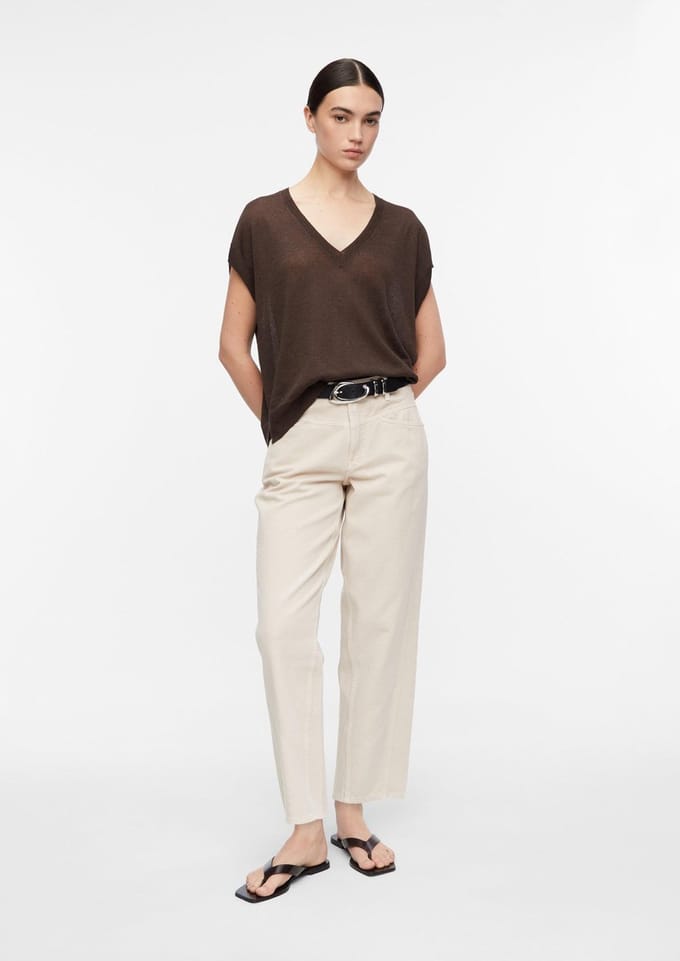 Jeans Loose & Relaxed gewassen met een middelhoge taille voor dames COMMA