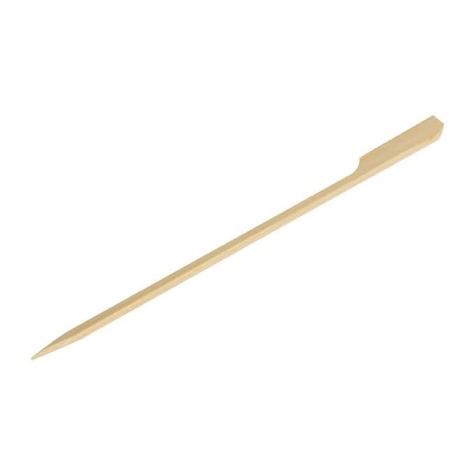 Fiesta Compostable biologisch afbreekbare bamboeprikkers peddelvorm 15cm (100 stuks)