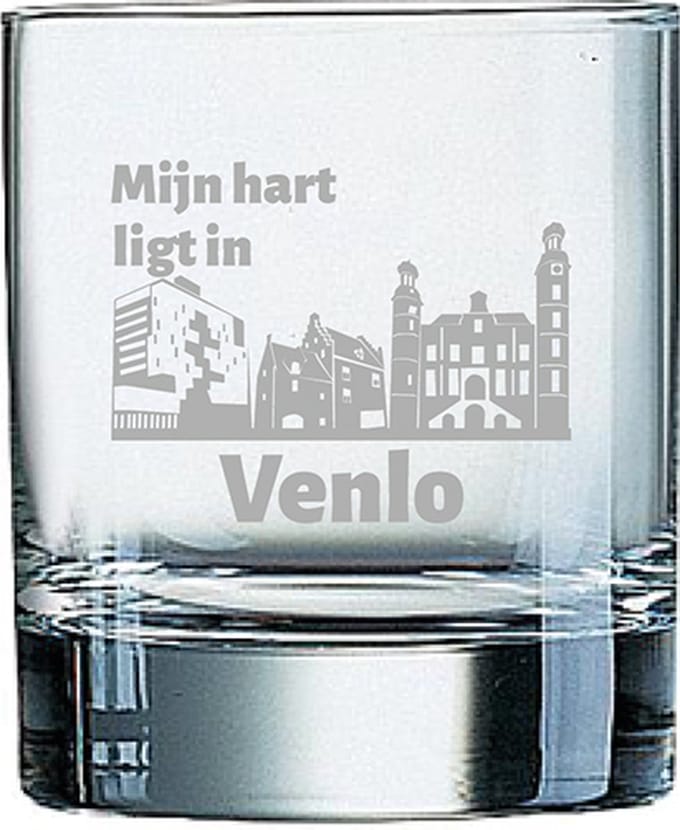 Gegraveerde Whiskeyglas 20cl Venlo