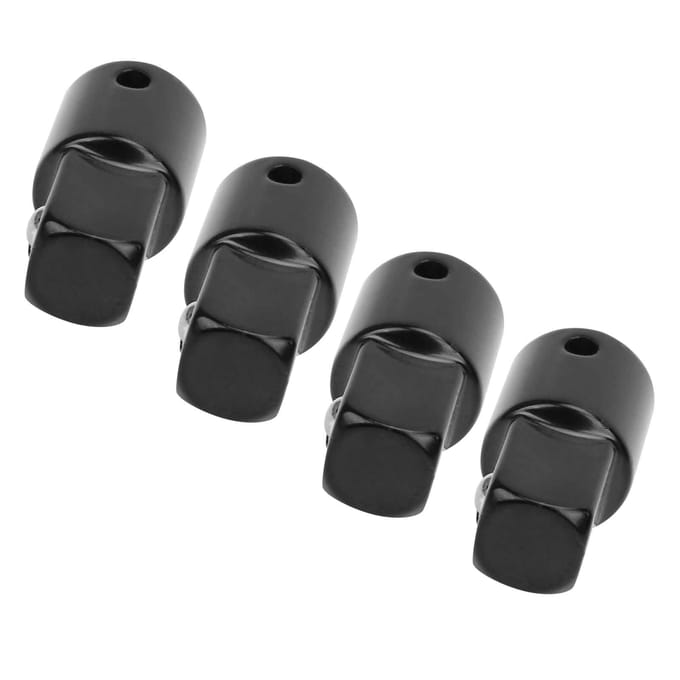 4 Stuks Socket Adapter Hoog Koolstofstaal Ratelsleutel Aandrijfdoos Conversie Gereedschap 14 naar 38 gray