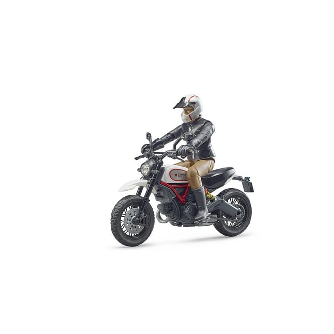 Bruder - Ducati Desert-motorfiets - Met bestuurder