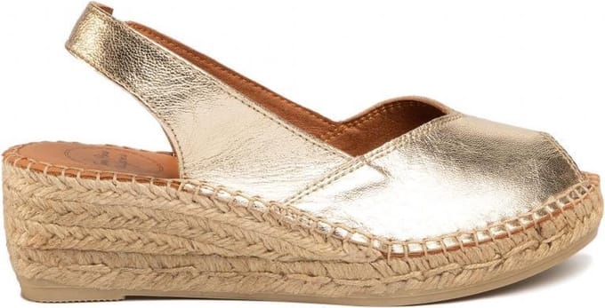 Dames espadrilles - Goud - Bernia-P Plati Toni Pons - Maat 38