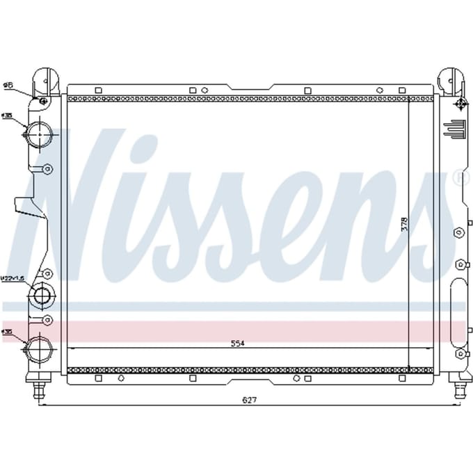 Radiator, motorkoeling NISSENS 61869
