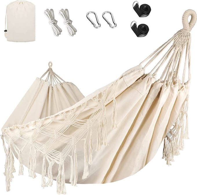 Hammock – hangmat – stevige hangmat – binnen en buiten – premium