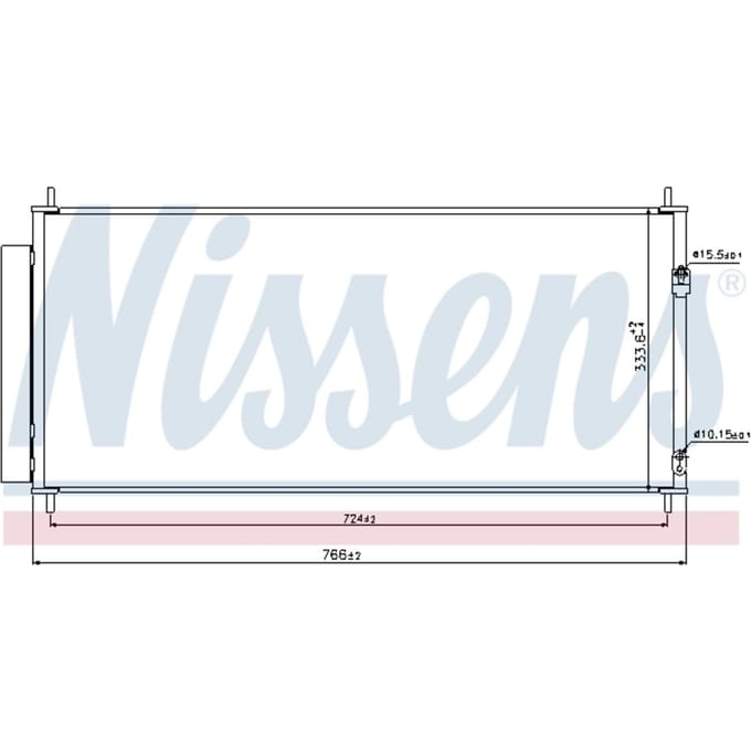 Condensator, airconditioning NISSENS 940240