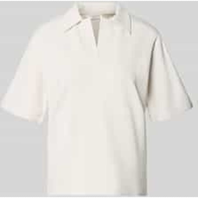 regular fit poloshirt met V-hals