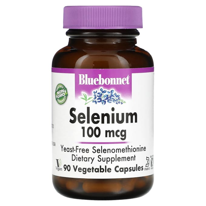 Bluebonnet Nutrition, Selenium, 100 mcg, 90 Veggie Capsules