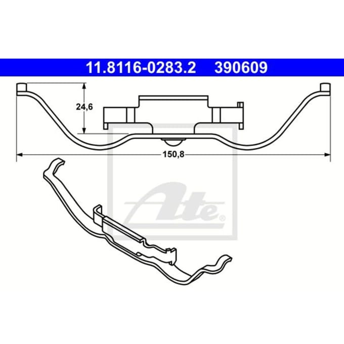 Veer, remklauw ATE 11.8116-0283.2