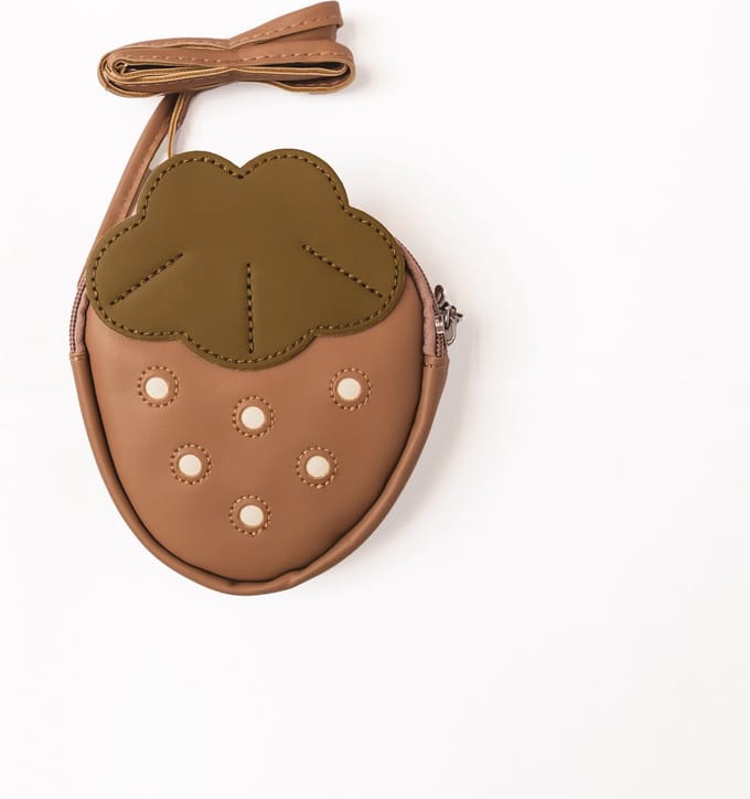 Mrs Ertha schoudertasje - mini wallet - kindertasje - Strawberrie - speelgoed - 15cm