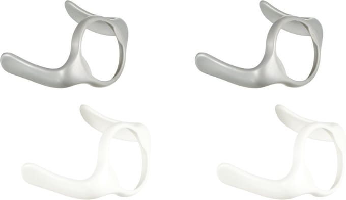 Difrax Losse Handgrepen Babyfles Natural - Zilver en Wit - 4 stuks