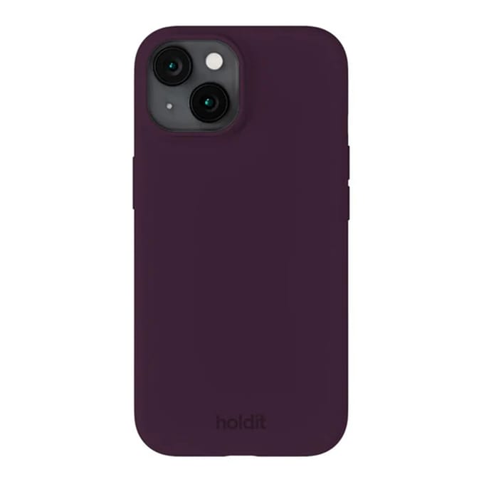 Holdit Silicone Case geschikt voor Apple iPhone 14 / 13 - Deep Plum