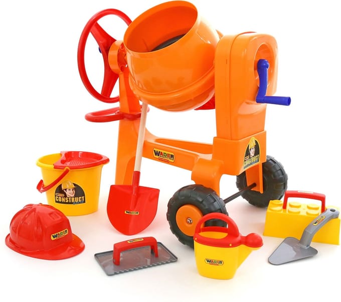 Cavallino Toys Cavallino Concrete Mixer with Accessories 9 pcs.
