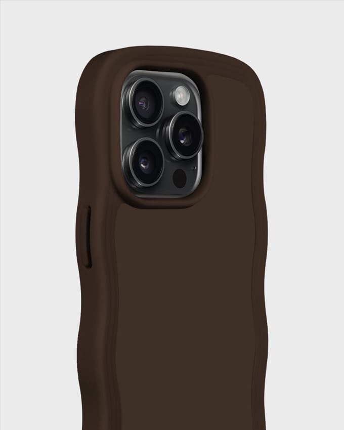 Phone Case Wavy Chocolate iPhone 14 Pro Max