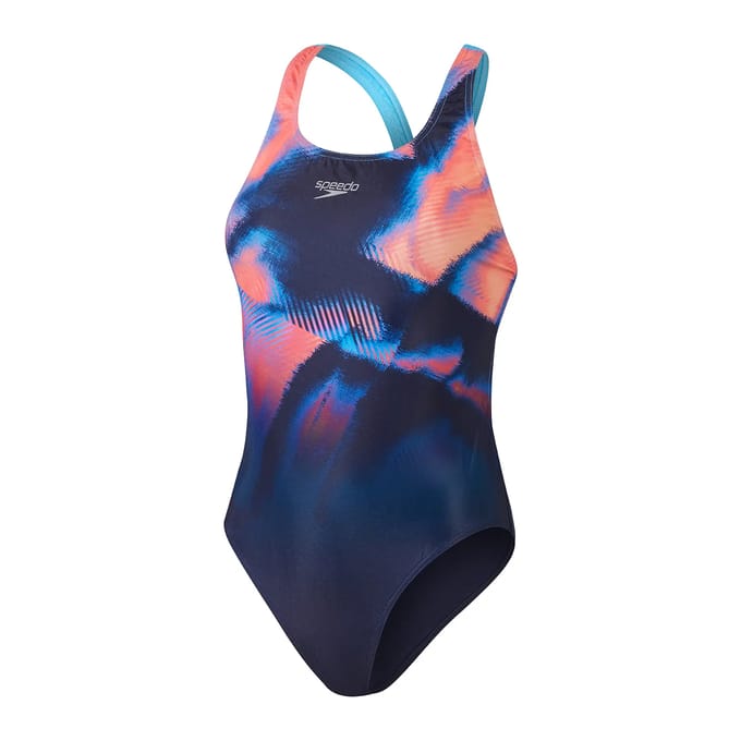 Dames zwempak uit 1 stuk Speedo End+ Placem Dig Powerback