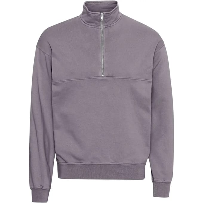 Sweatshirt 1/4 rits Colorful Standard Organic purple haze