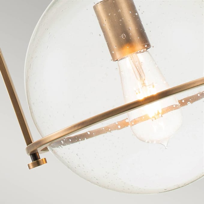 Hinkley LED Hanglamp Somerset | 1X E27 Max 60W | Dimbaar | Heritage Brass