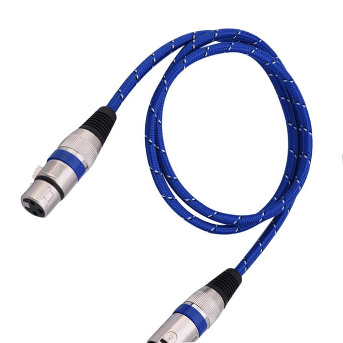 XLR mannelijke naar vrouwelijke stekker balans 3-pins microfoon MIC audiokabel 1 meter