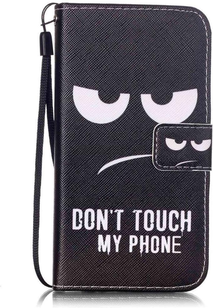 Bookcase Geschikt voor: iPhone XS Max - Don't touch phone - Portemonnee hoesje