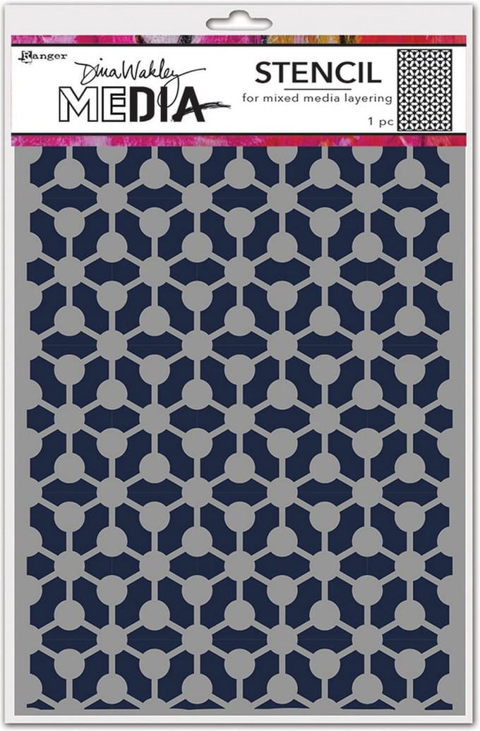 Dina Wakley media stencil - bonds