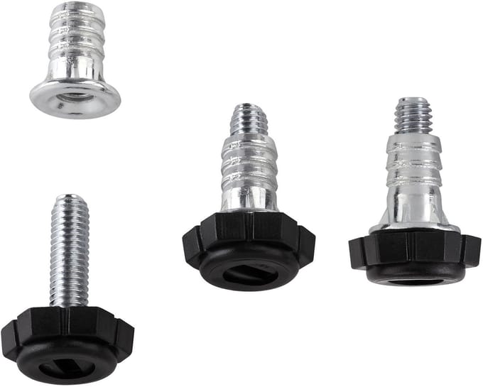 Set van 10 verstelvoeten M6 x 27,9 mm met inslagmoer