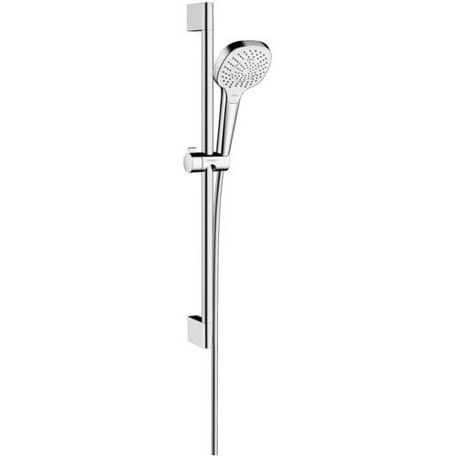 Hansgrohe Croma select e Multi glijstangset - met Croma - select E Multi - handdouche - ecosmart - 65cm - met isiflex B - doucheslang - 160cm wit/chroom - wit chroom