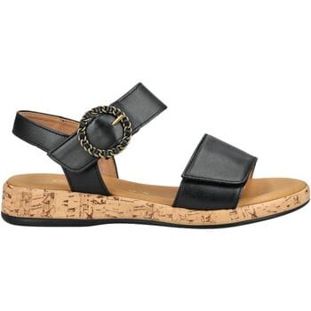 Gabor - Sandalen Plat Zwart 38