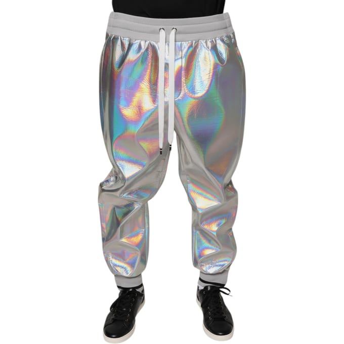 Holografische Joggingbroek Zilveren Broek