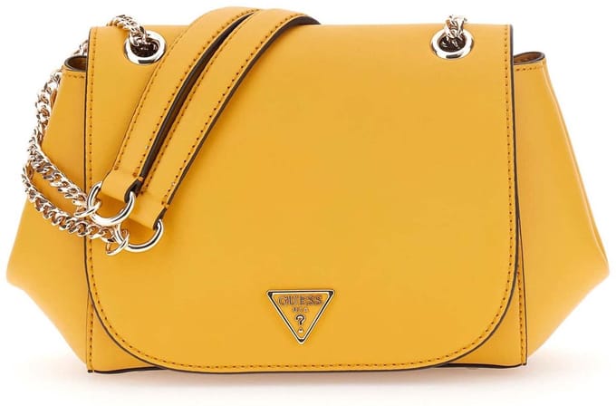 GUESS schoudertas Talent Convertible Xbody Flap Bag Marigold mosterdgeel