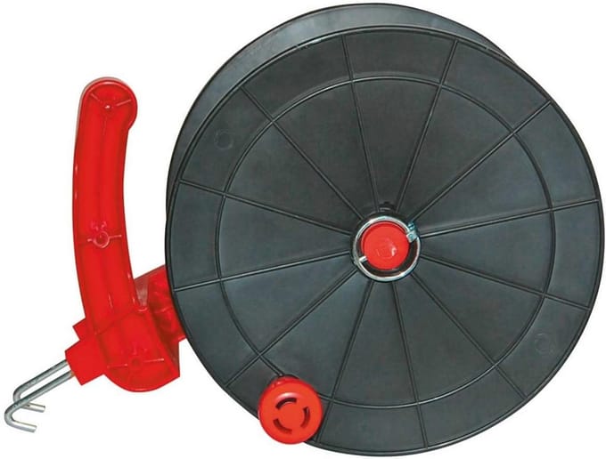 Kabelrol met metalen haken voor draad