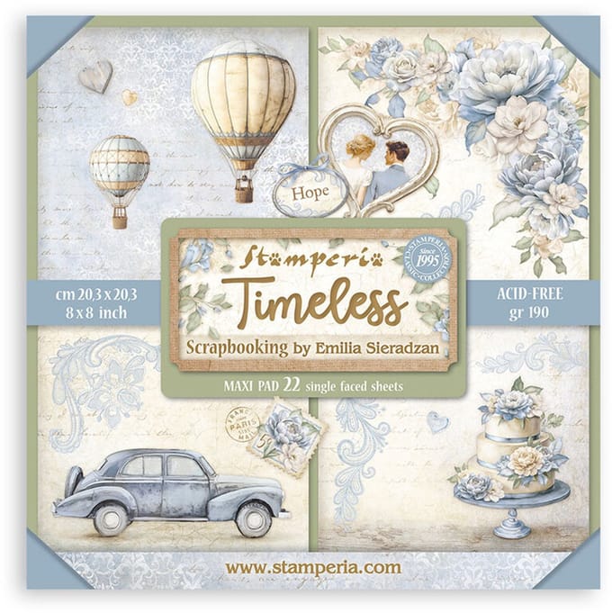 Stamperia - Timeless 8x8 Inch Paper Pack Maxi (Single Face) (SBBSXB13)