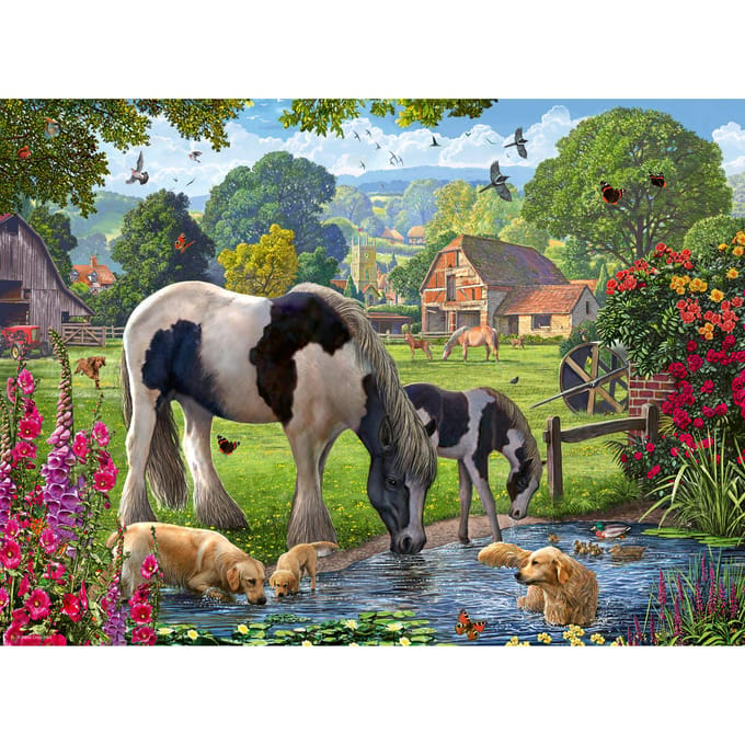 Ravensburger puzzel Hadlow Ponies - Legpuzzel - stukjes