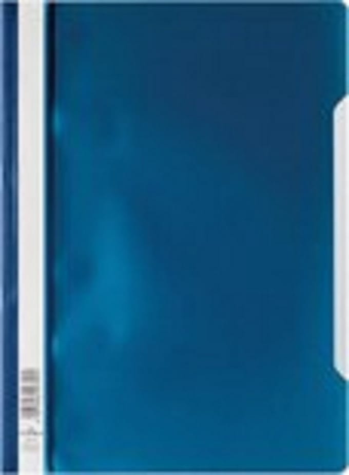 Durable – snelhechtmap blauw – 10 stuk