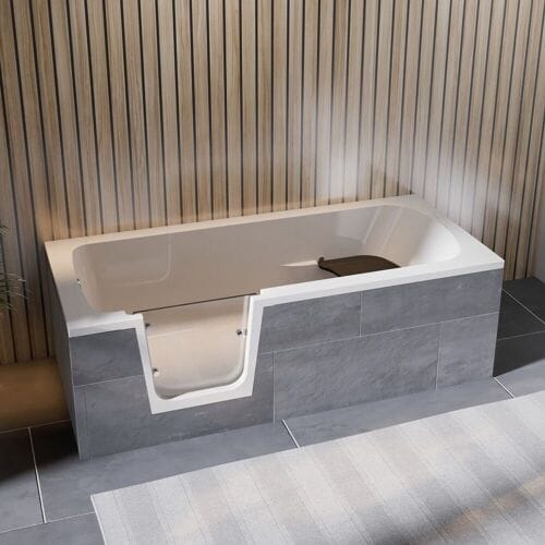 Steinkamp easy entry bathtub 170 x 75 cm with glass door left ST002BWTSTYL-L4