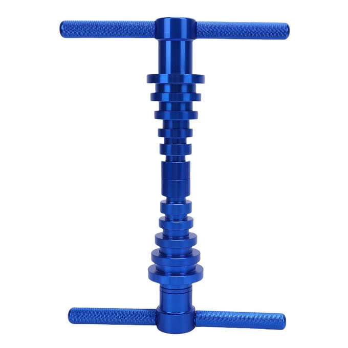 Jeu d'outils de pressage de roulements de vélo Alliage d'aluminium Finition anodisée Outil d'installation de roulement de roue de vélo pour blue