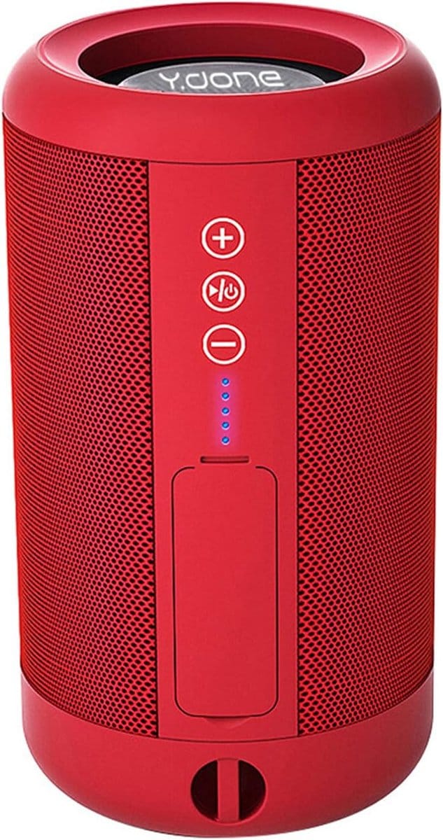 Draadloze Speaker - Bluetooth Geluid - Muziek Luisteren - TWS Stereo Koppeling - IPX5 Waterdicht - Rood